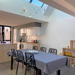 Dining room and kitchen