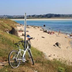 Bike paths along the shore